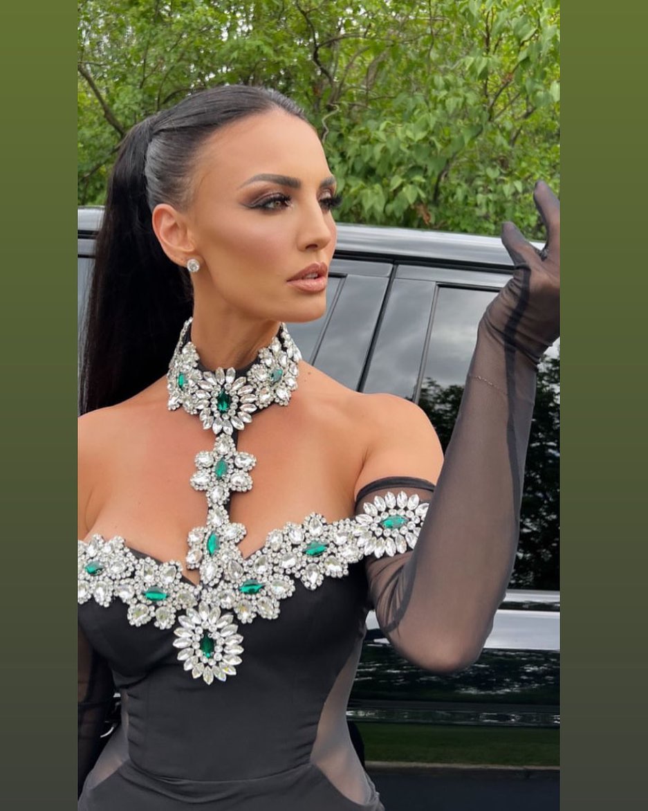 Halter Crystal Bardot Velvet Dress Maxi Black HV1495