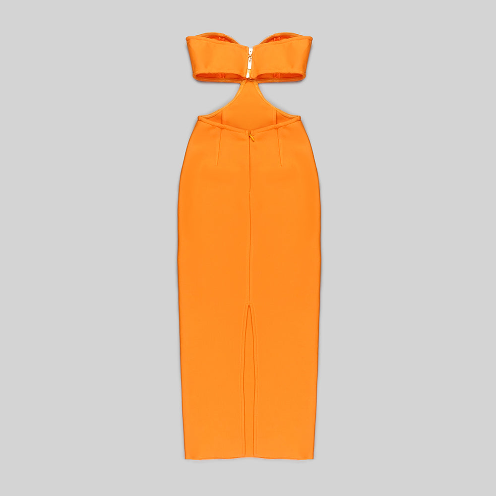 Strapless Bustier Maxi Dress HV9200