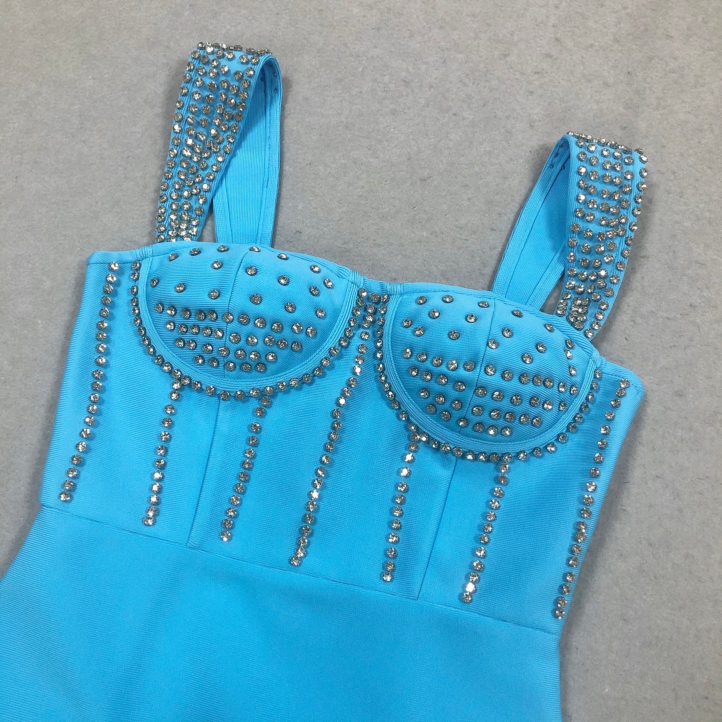 Crystal Bustier Maxi Dress BB10080