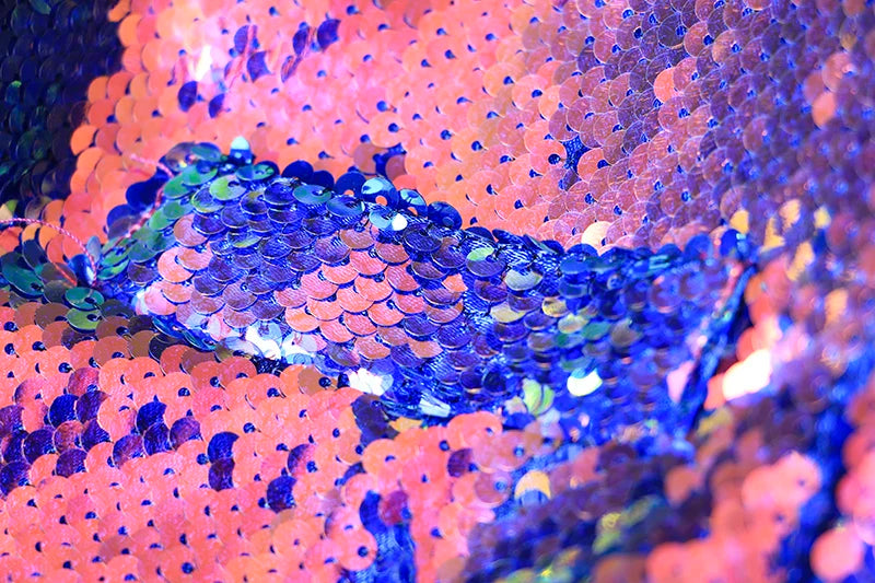 Long Sleeve Duochrome Sequin Blazer