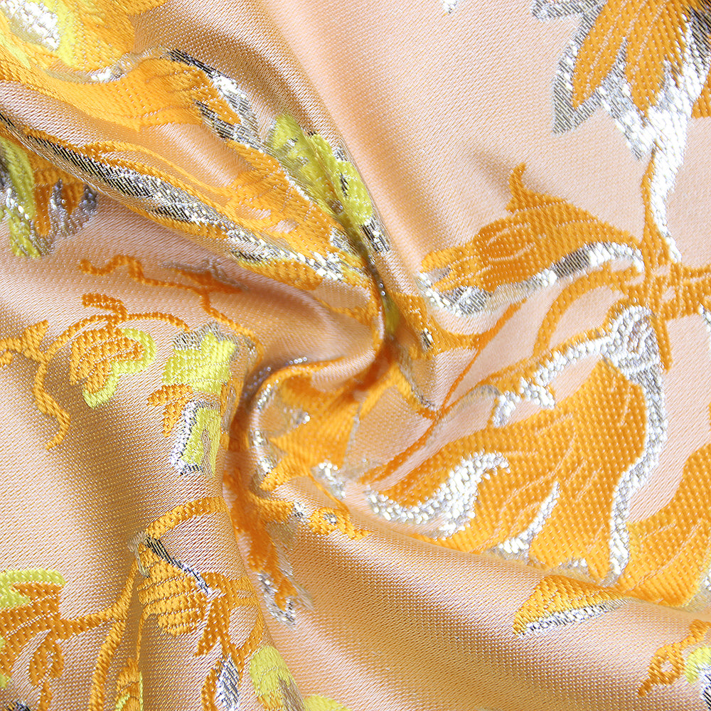 Puff Off Shoulder Floral Midi Dress Amber HV8747