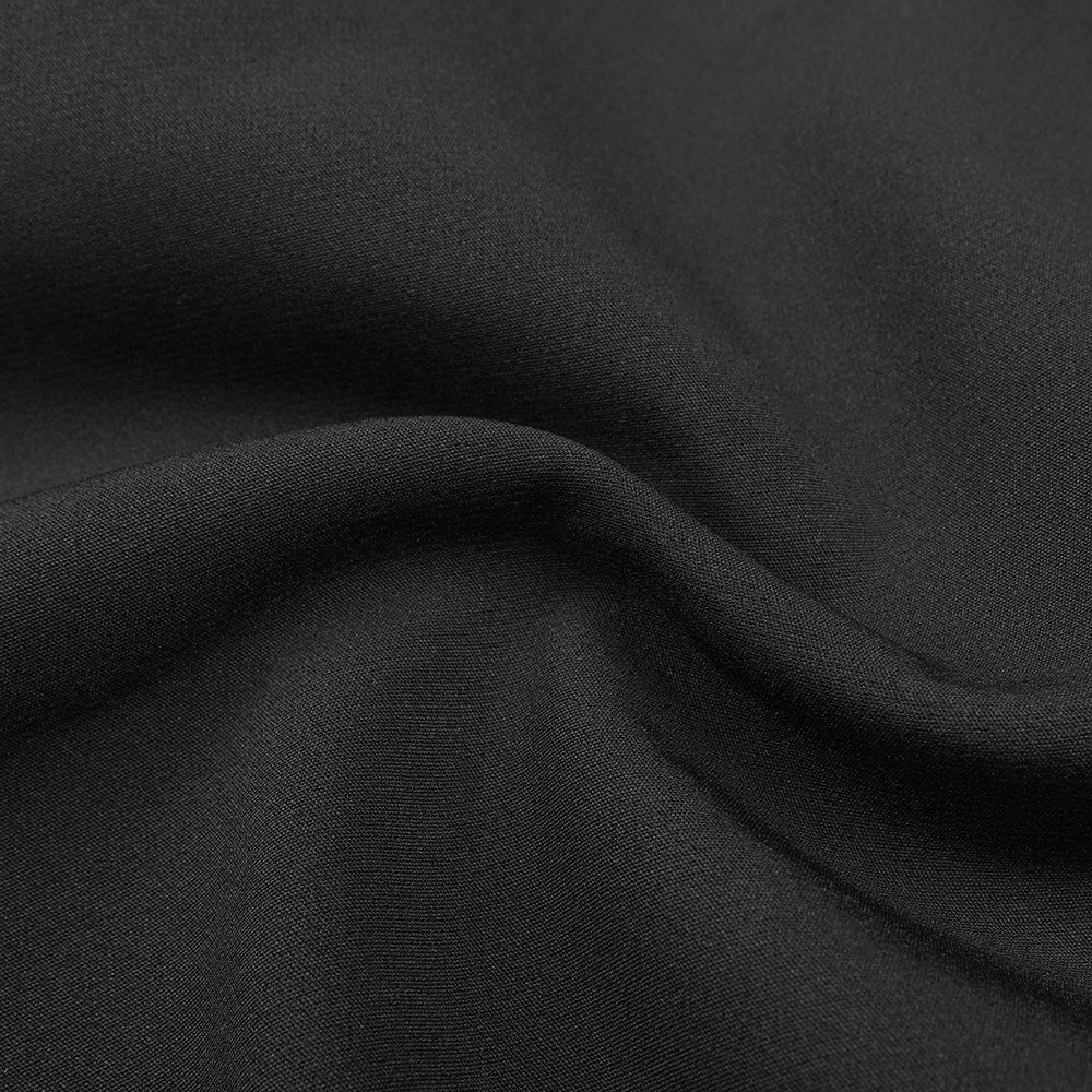 Long Sleeve Buckle Detail Midi Coat Dress Black HV9939