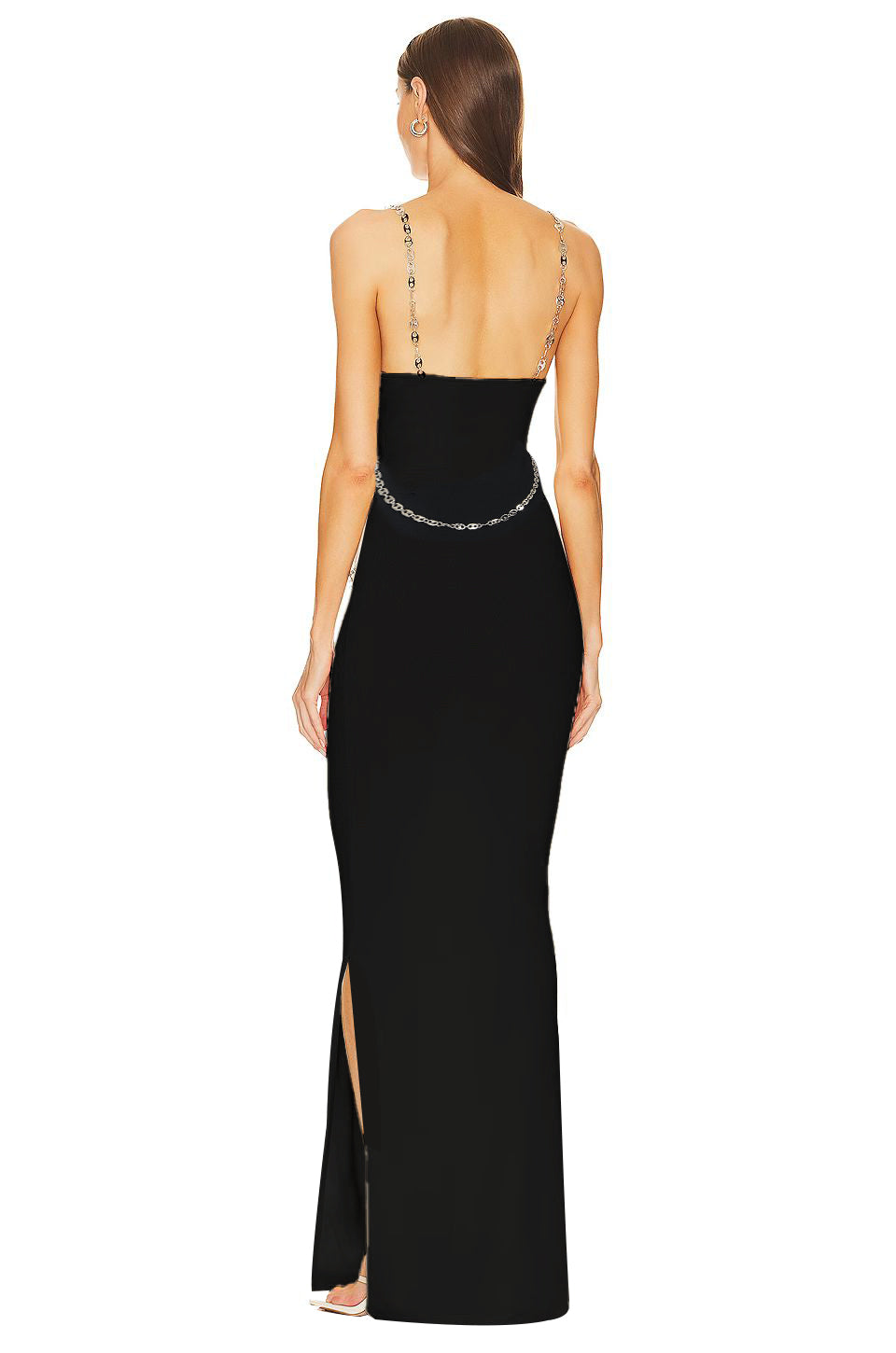 Chain Detail Maxi Dress HV9742