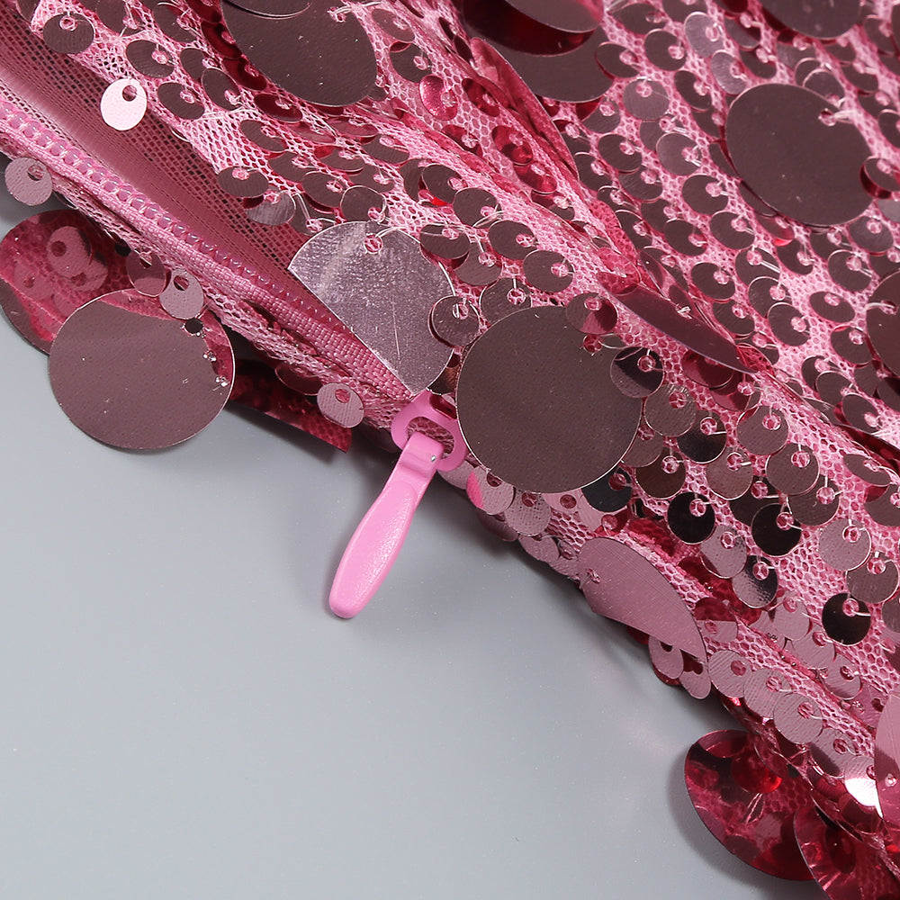 Big Sequin Dress Pink HV1624