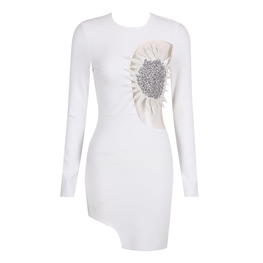 Long Sleeve Embellished Dress HV9229