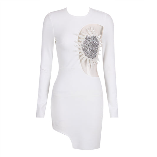 Long Sleeve Embellished Dress  HV9229