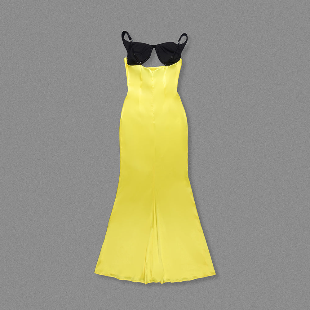 Velvet Bustier Maxi Dress HV1895