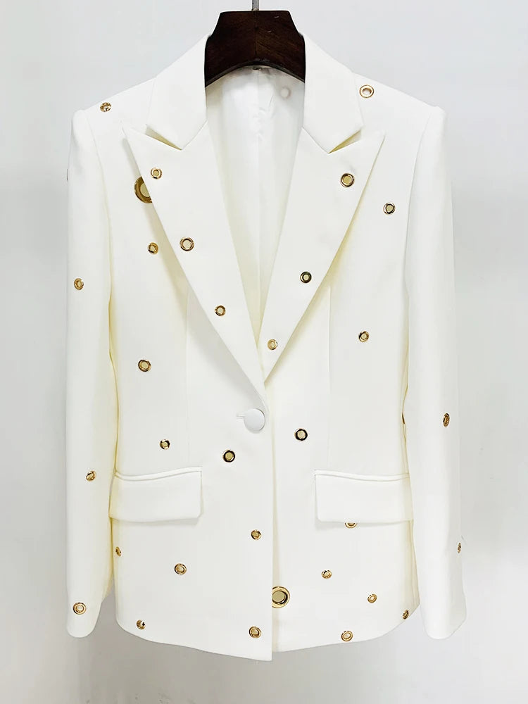 Long Sleeve Ring Detail Suit HV9232