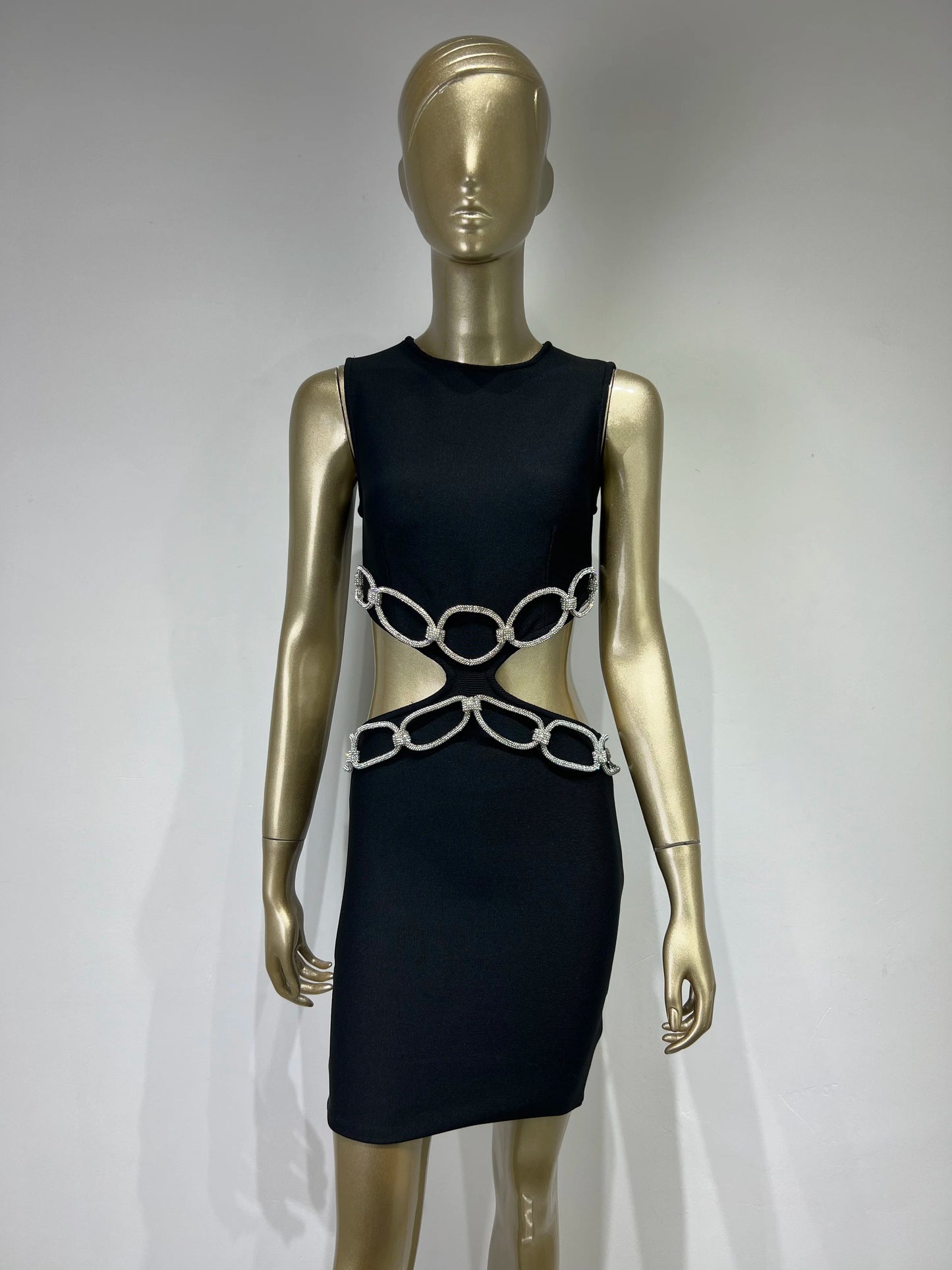 Crystal Chain Detail Dress HV9287