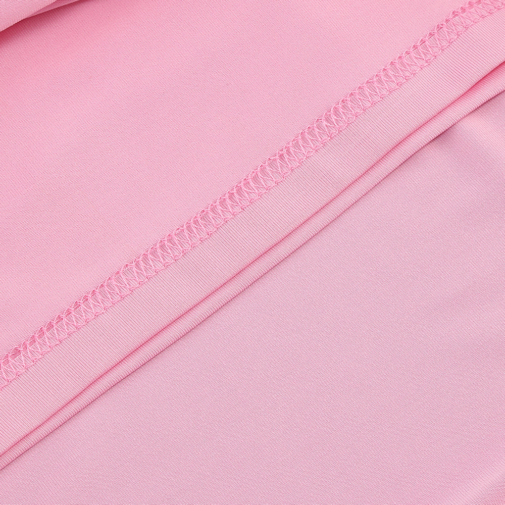 One Shoulder Backless Maxi Dress Pink