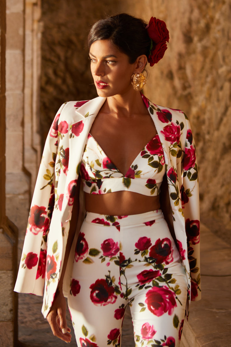 Floral Three Piece Suit HV9975