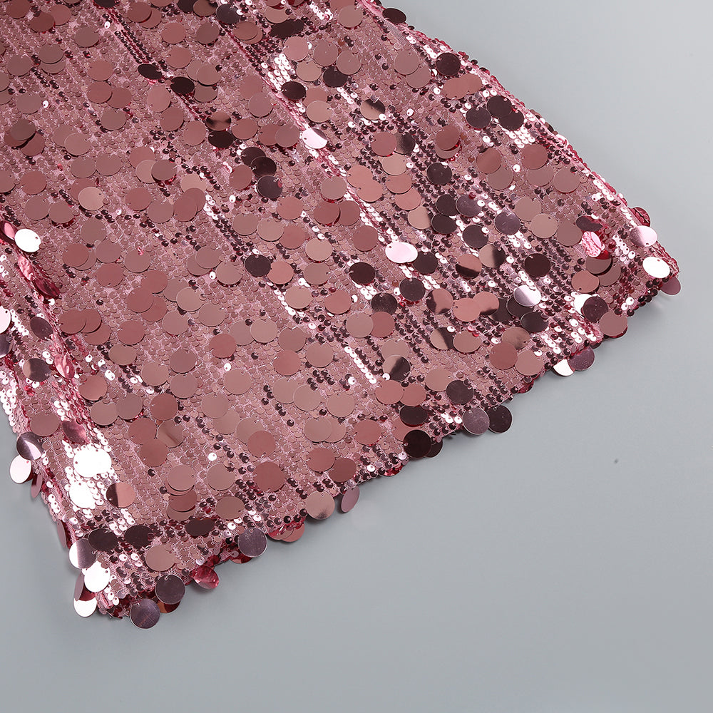 Big Sequin Dress Pink HV1624