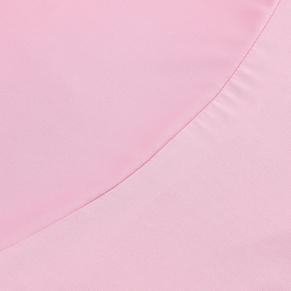 One Shoulder Backless Maxi Dress Pink