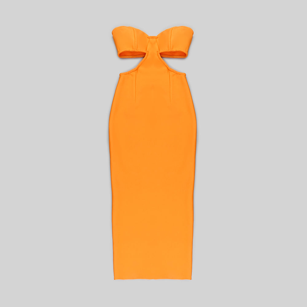 Strapless Bustier Maxi Dress HV9200