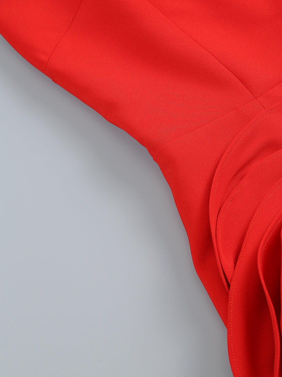 Strapless Flower Detail Dress HV