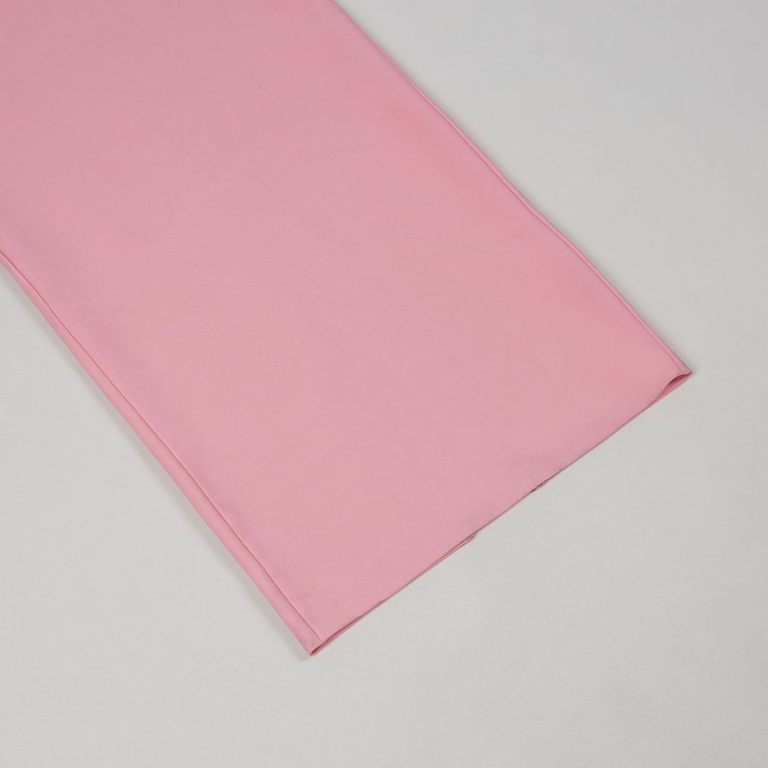 One Shoulder Bow Maxi Dress Pink HV1588
