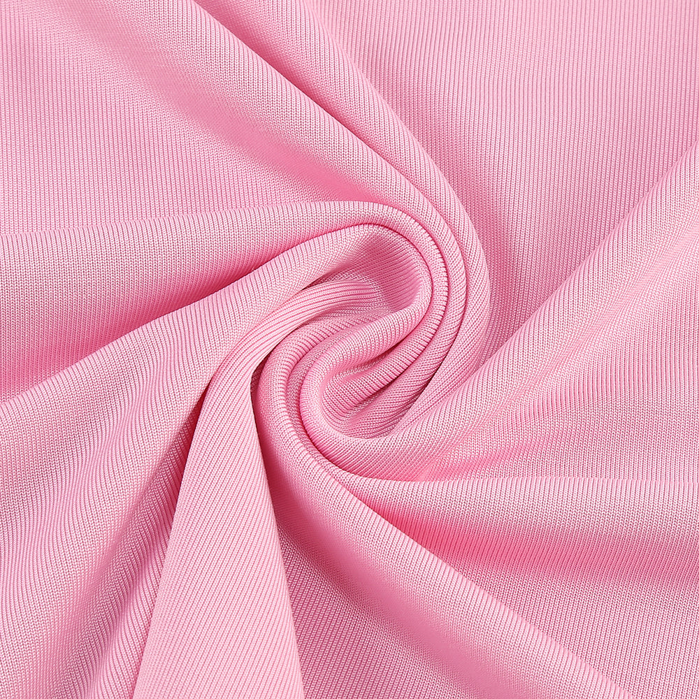 One Shoulder Backless Maxi Dress Pink