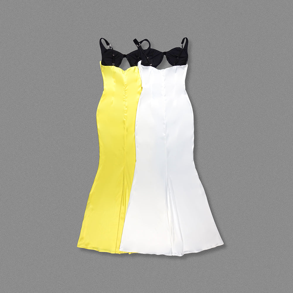 Velvet Bustier Maxi Dress HV1895