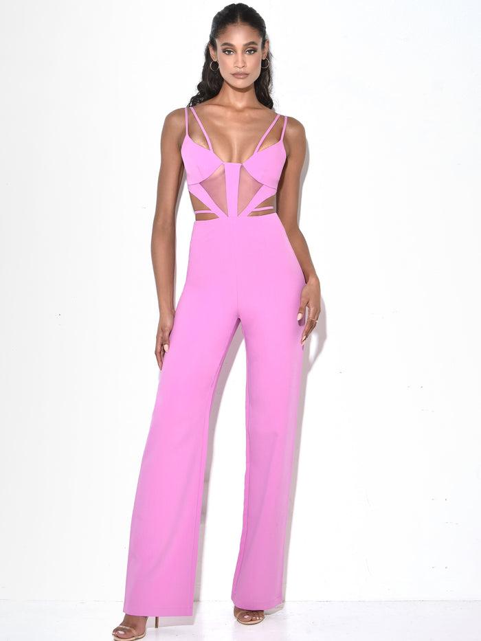 Bustier Cut Out Detail Jumpsuit HV9770