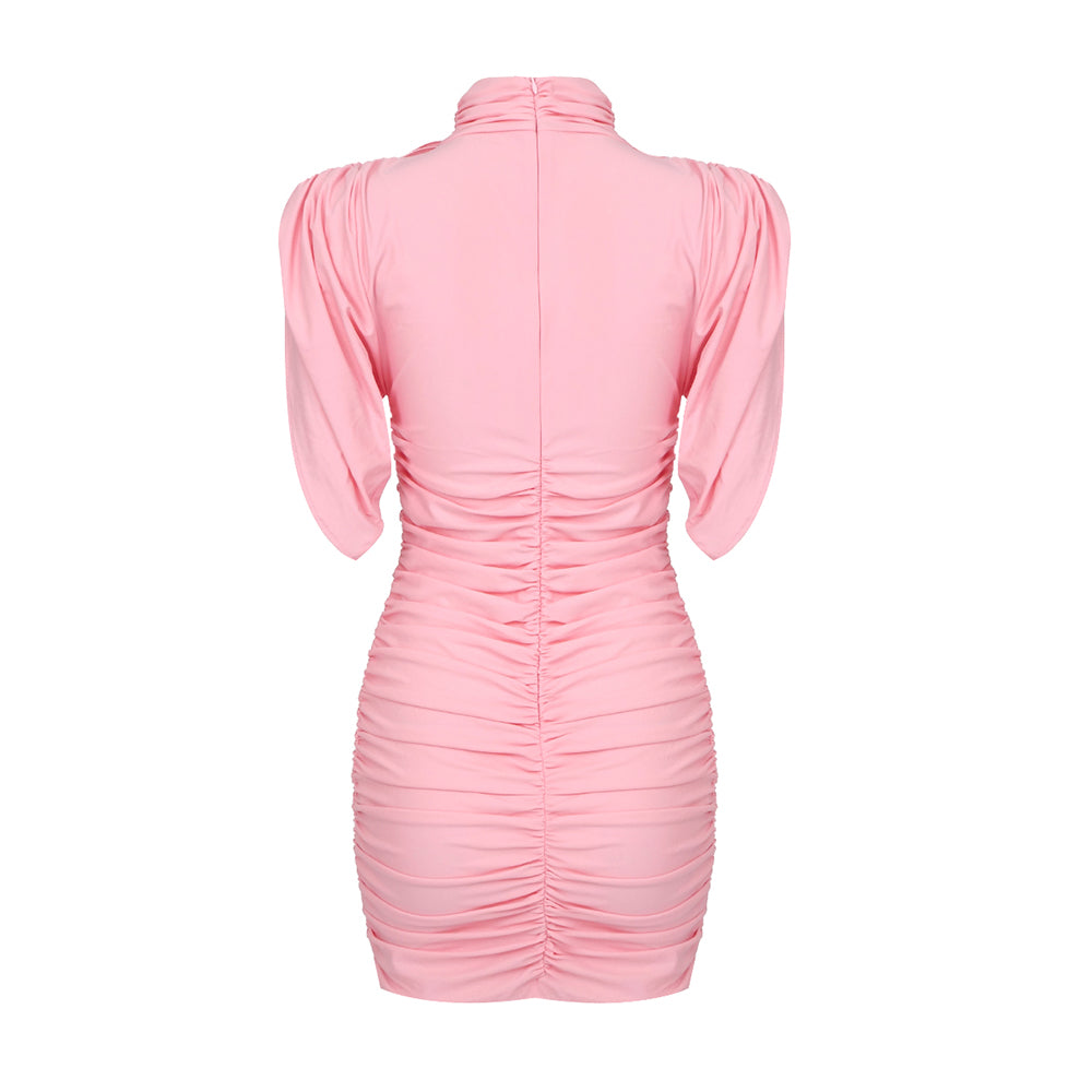 Ruched Flower Detail Dress HV9489