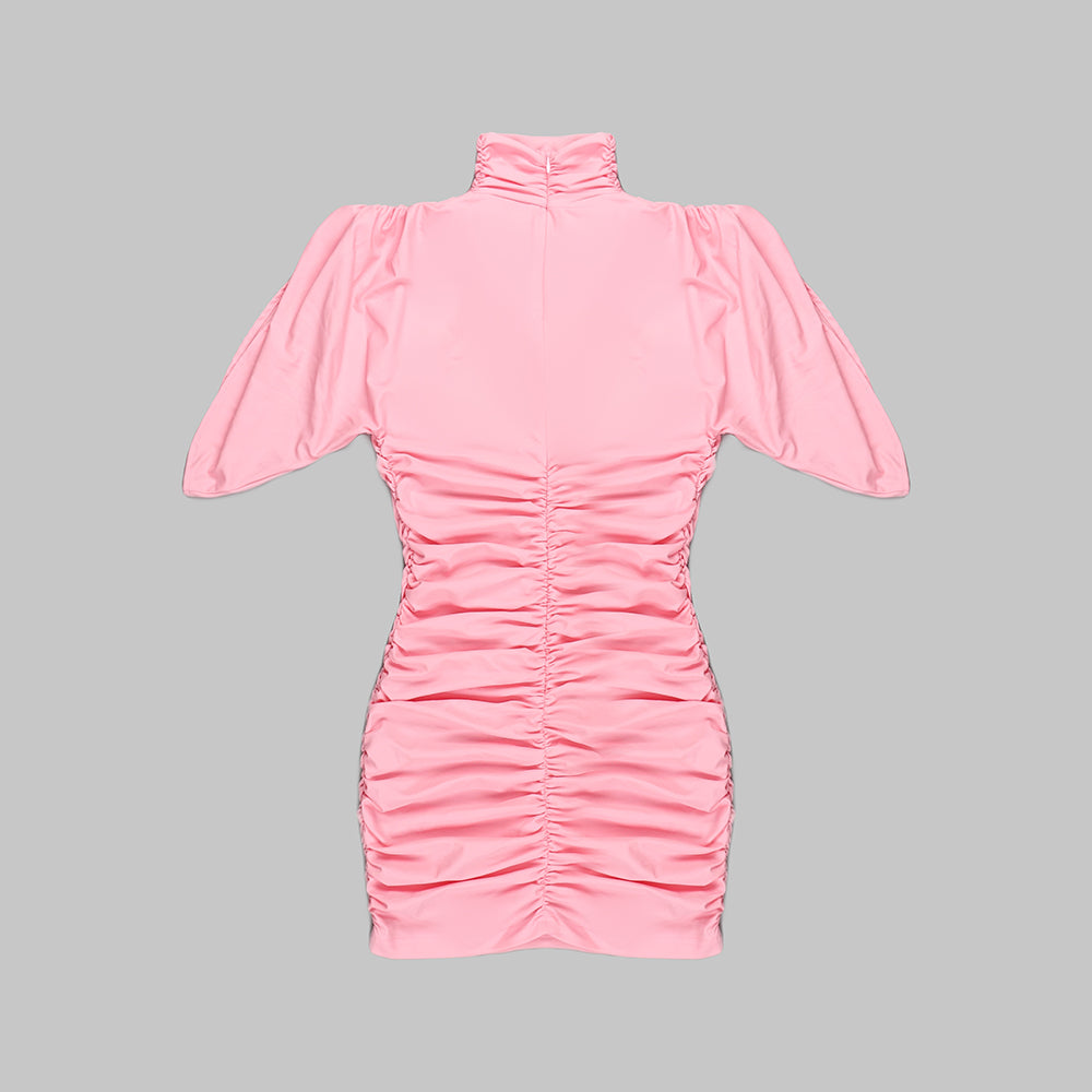 Ruched Flower Detail Dress HV9489
