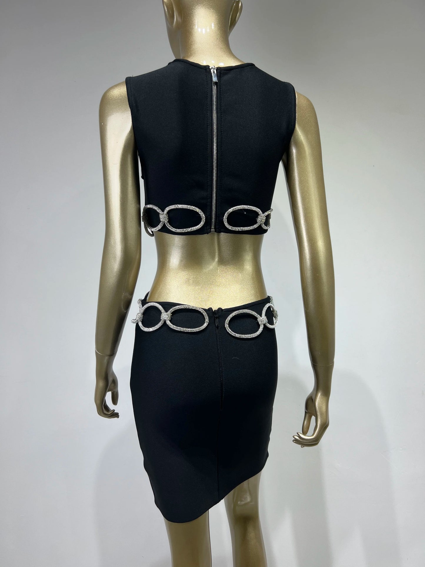 Crystal Chain Detail Dress HV9287