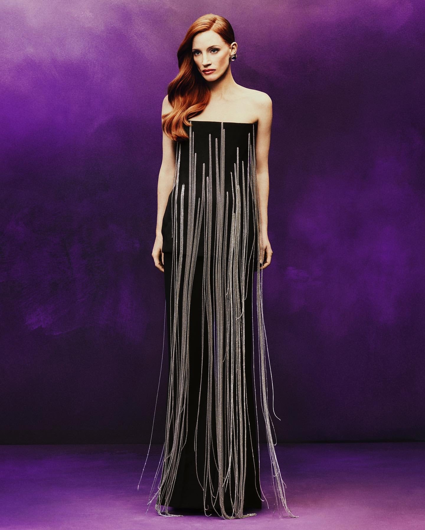 Strapless Chain Detail Jumpsuit Black HV1680