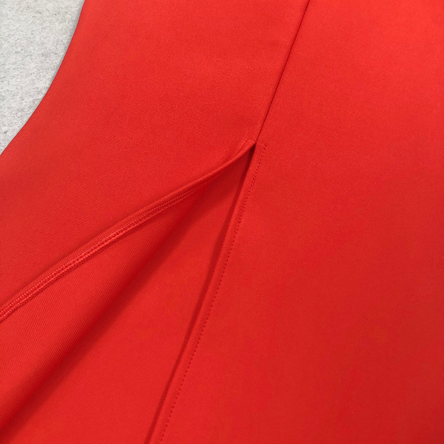 Crystal Draped Maxi Dress Red