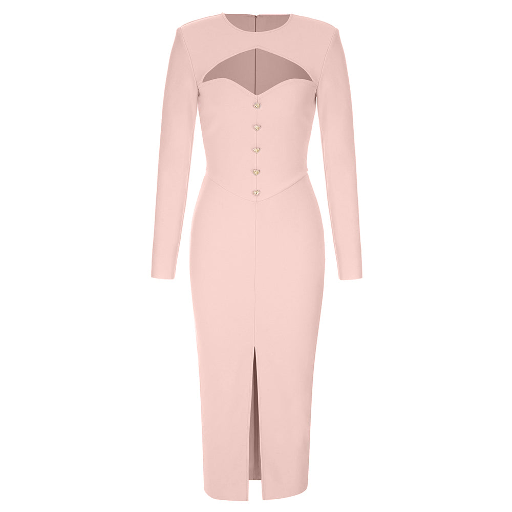 Long Sleeve Midi Dress HV9529