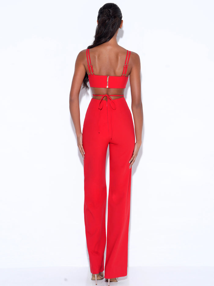 Bustier Cut Out Detail Jumpsuit HV9770