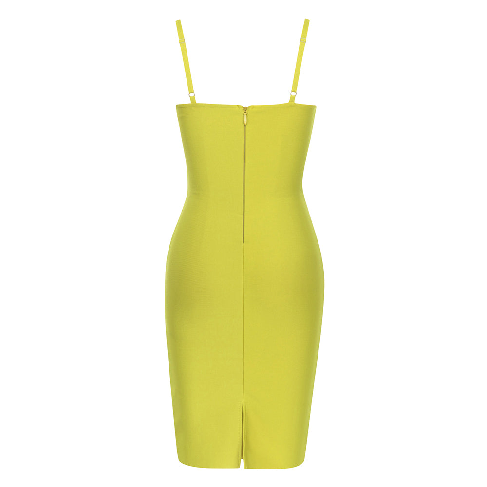 Bustier Detail Dress Green HV9641