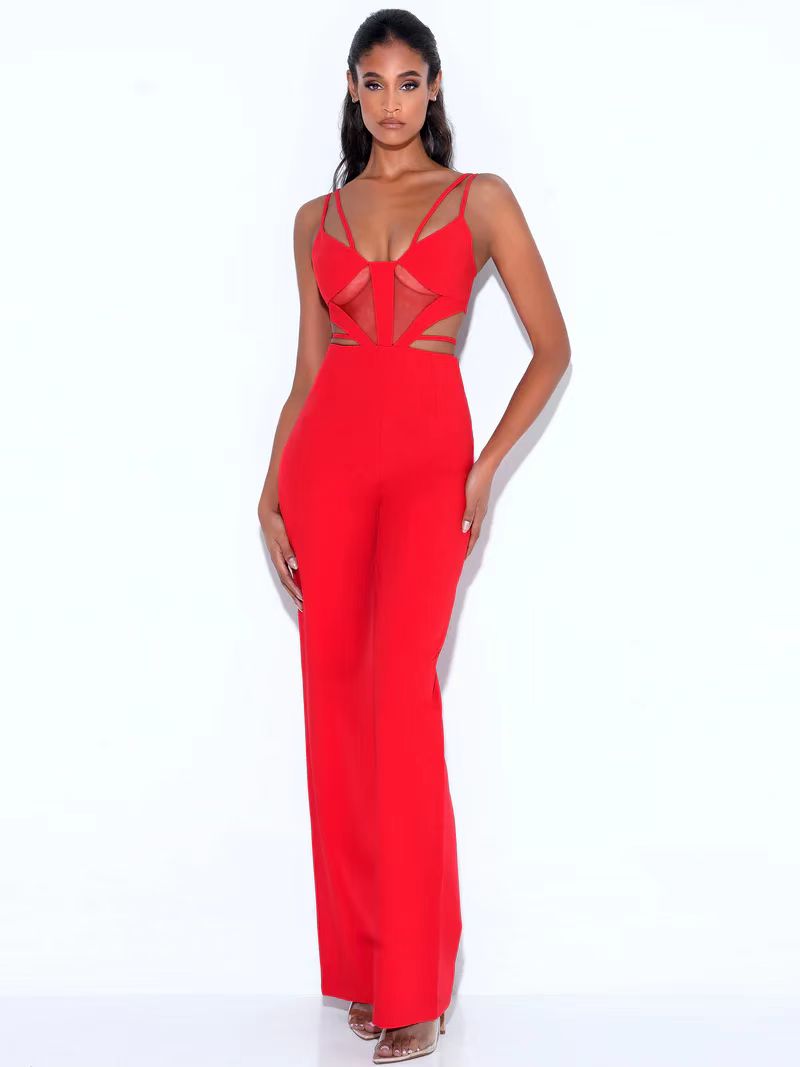 Bustier Cut Out Detail Jumpsuit HV9770