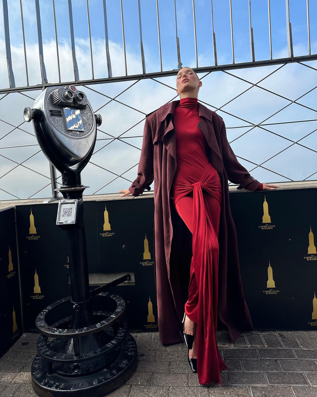 Long Sleeve Ruched Detail Maxi Dress