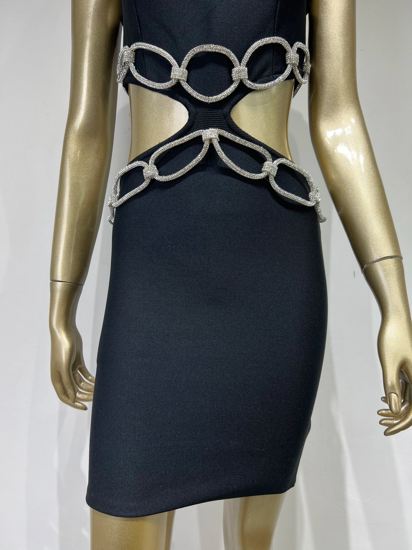 Crystal Chain Detail Dress HV9287