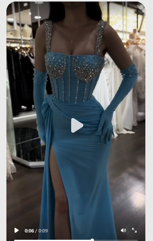 Crystal Bustier Maxi Dress BB10080