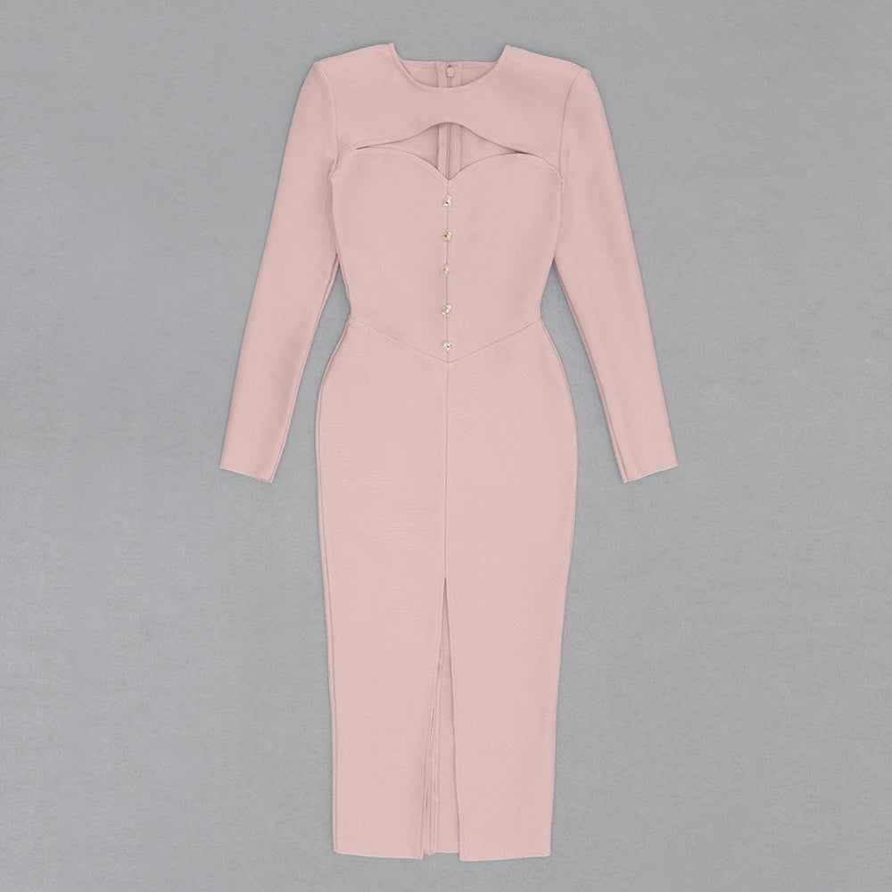 Long Sleeve Midi Dress HV9529