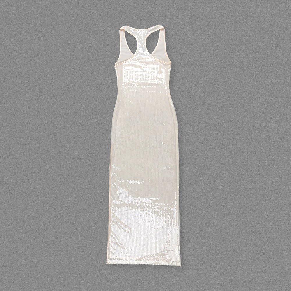 Sequin Maxi Dress Ivory HV1975