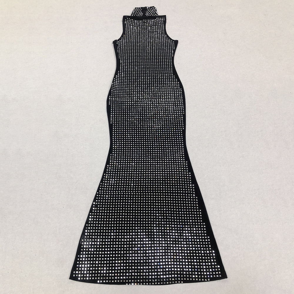 Crystal Maxi Dress Black HV1330