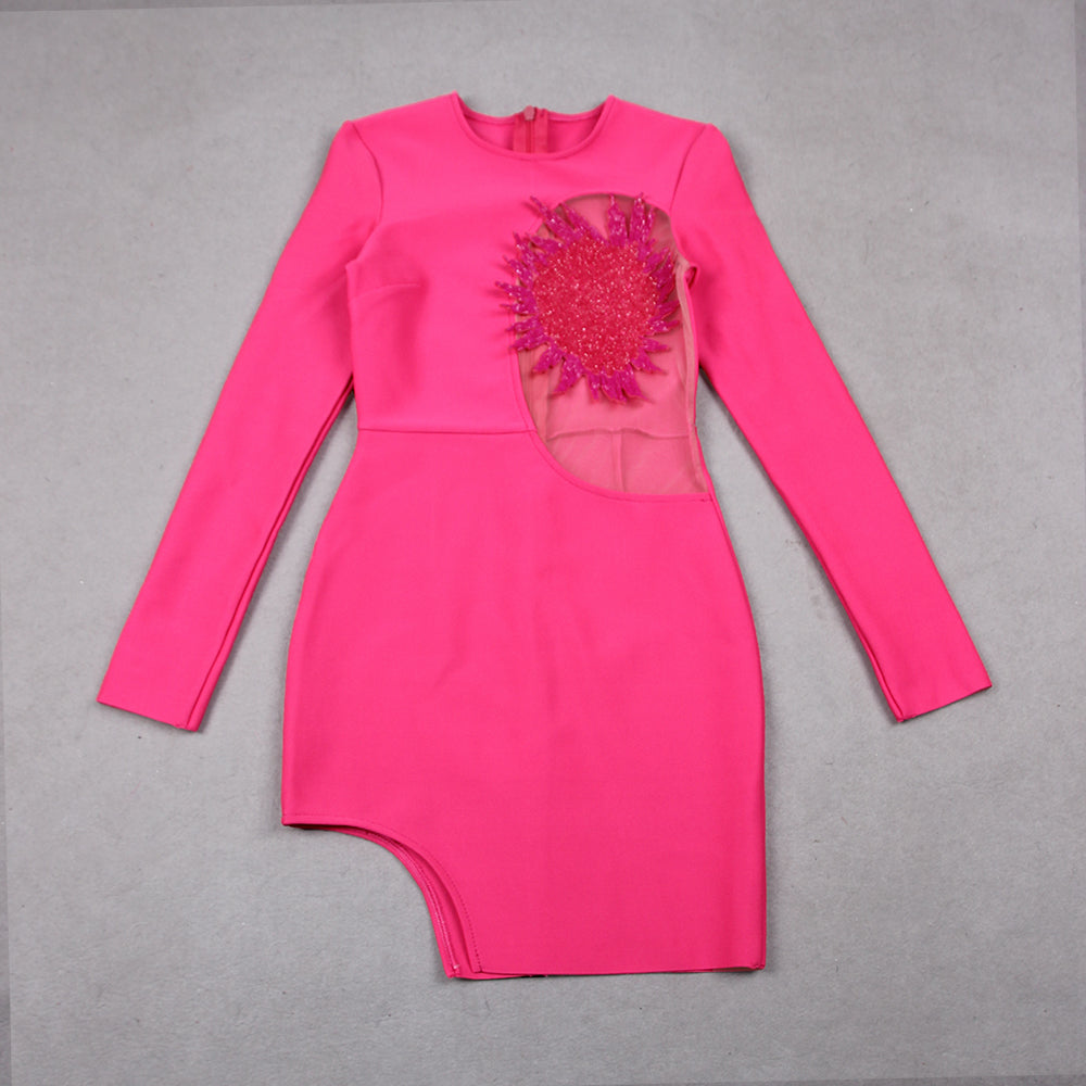 Long Sleeve Embellished Dress HV9229