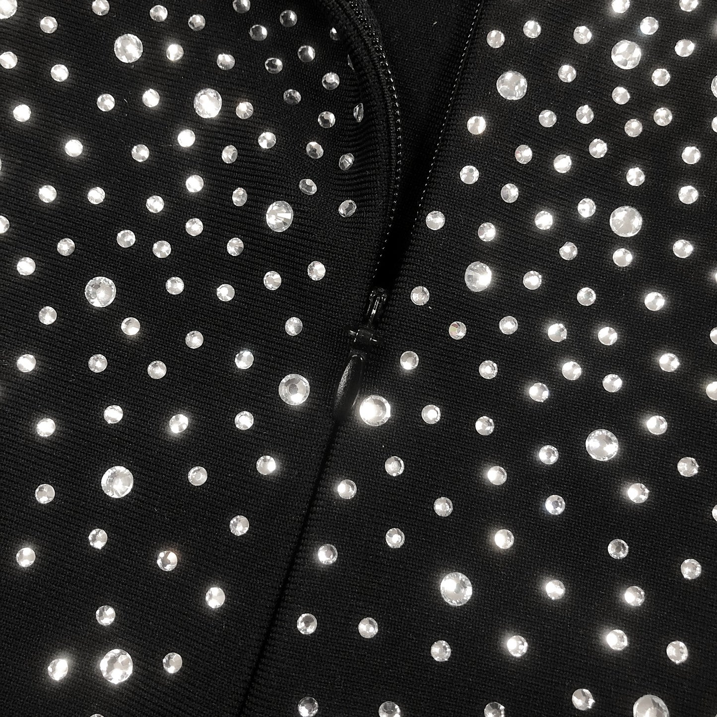 Crystal Covered Maxi Dress Black HV2021