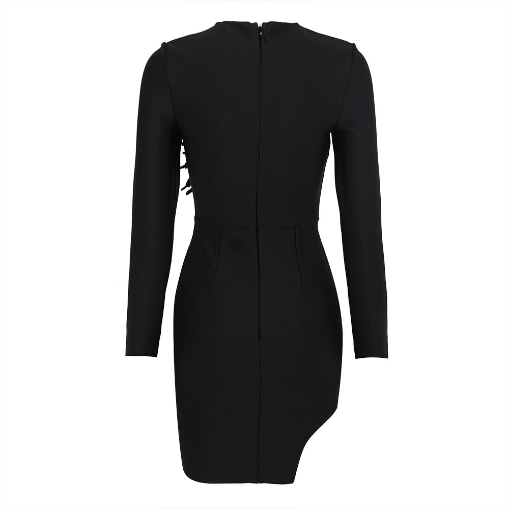 Long Sleeve Embellished Dress HV9229