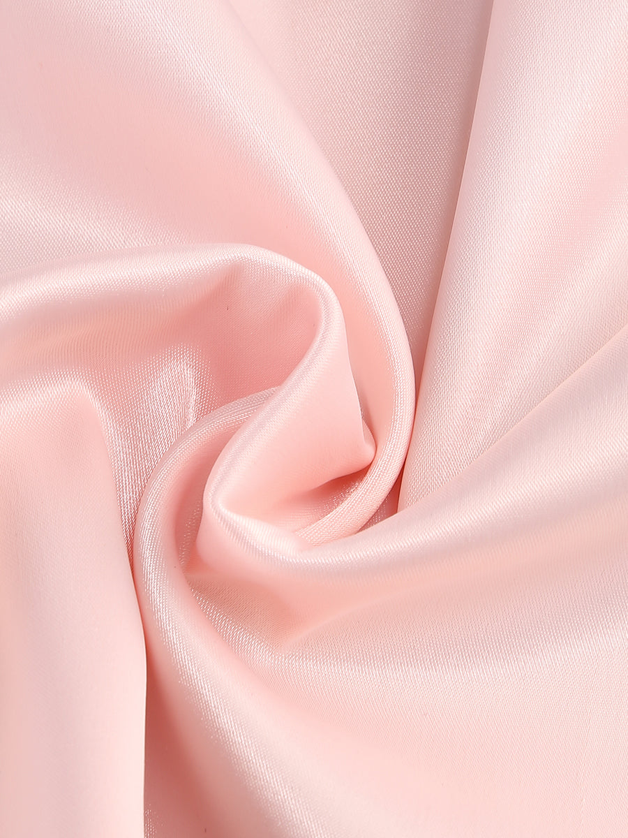 Crystal Floral Bustier A Line Dress Pink
