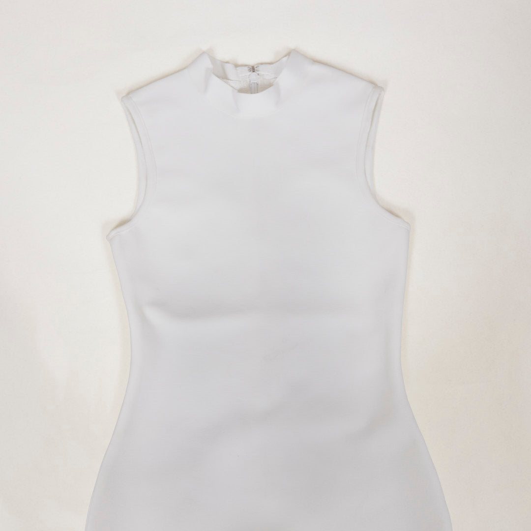 Crystal Hem Dress White HV3291
