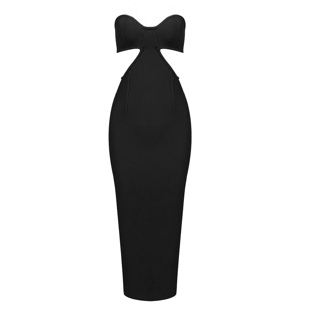 Strapless Bustier Maxi Dress HV9200