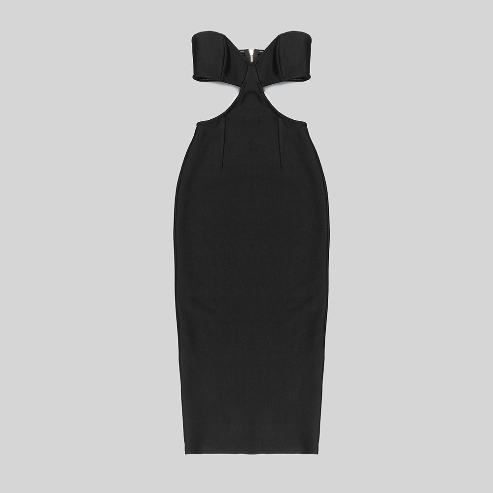 Strapless Bustier Maxi Dress HV9200