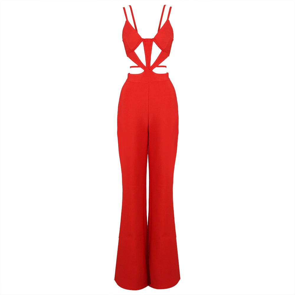 Bustier Cut Out Detail Jumpsuit HV9770