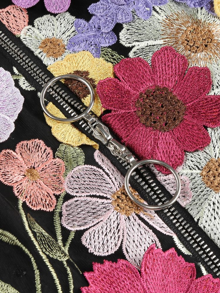 Strapless Floral Corset Dress