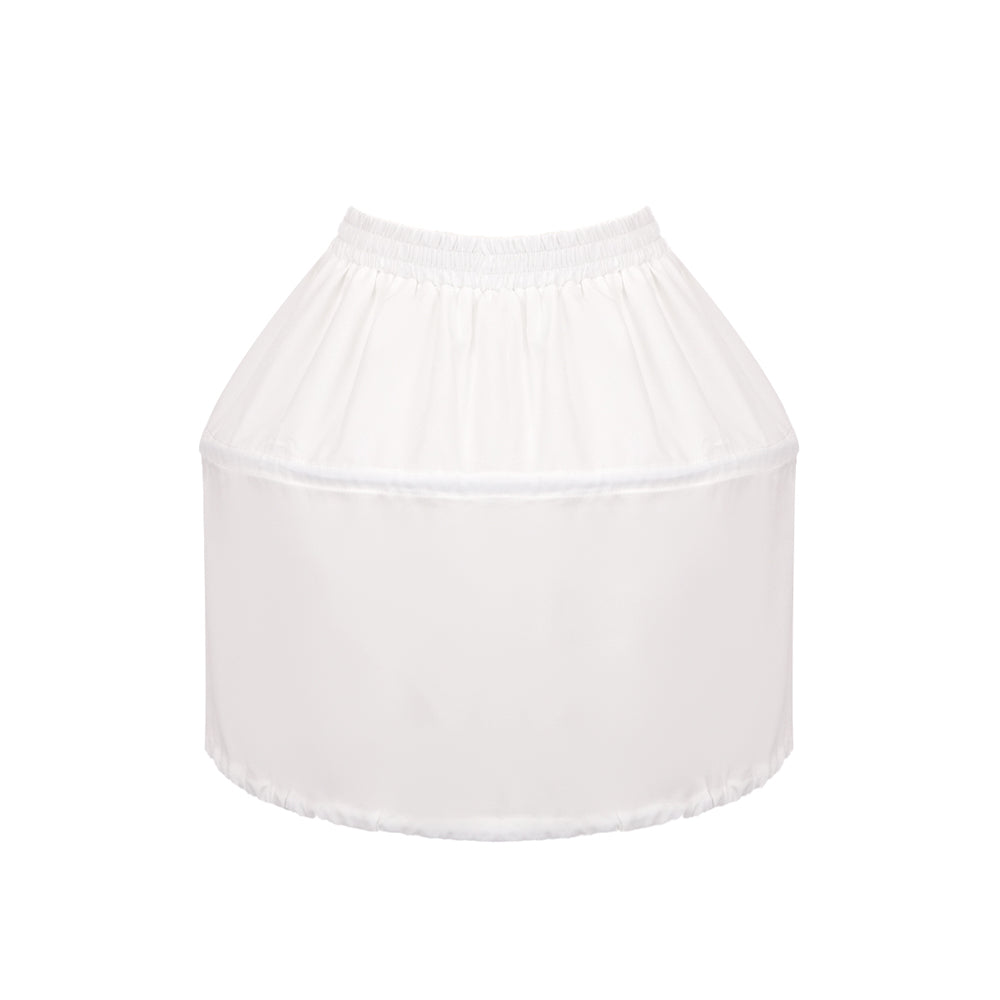 Pearl Detail A Line Dress White HV1689