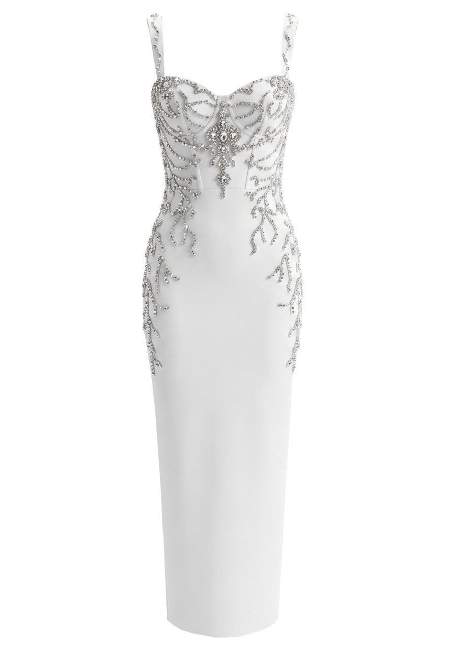 Crystal Embellished Maxi Dress HV3163
