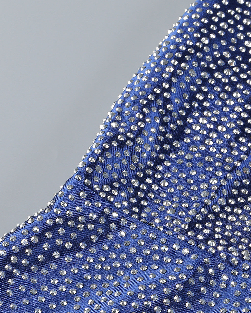 Studded Draped Maxi Dress Blue HV1636